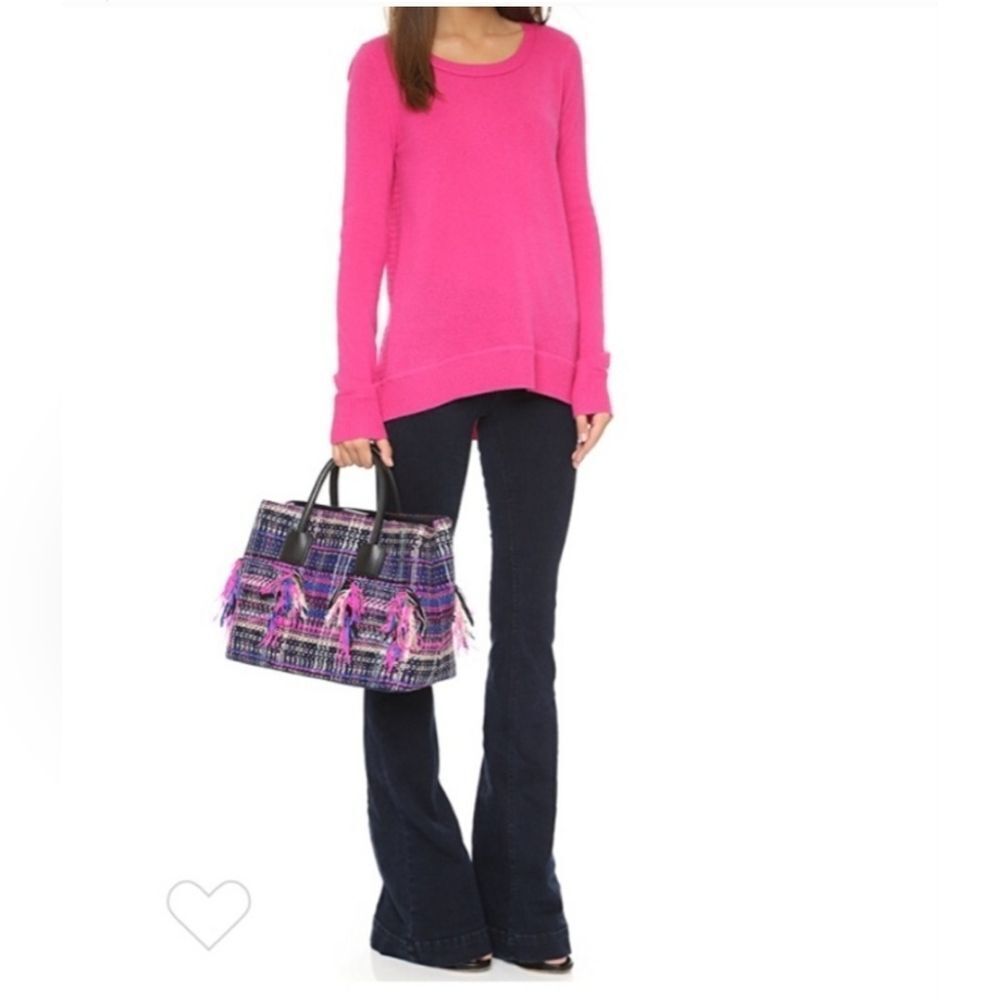 MILLY Tweed‎ Logan Tote Handbag - Picture 2 of 9